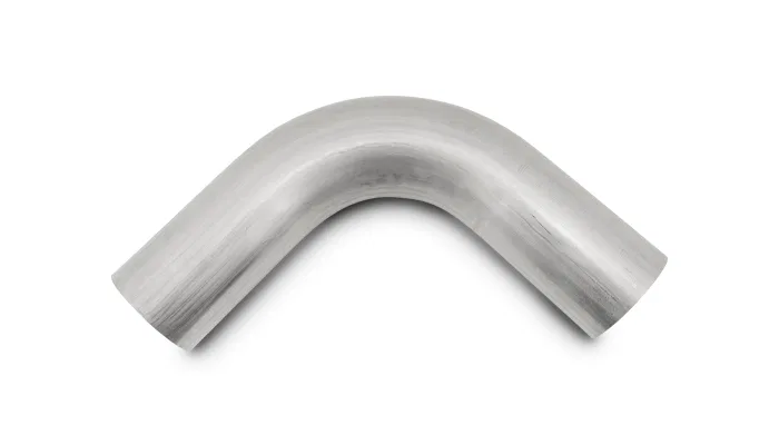 13044 – VIBRANT Exhaust Pipe - Bend 90 Degree, 4 Inch Outside Diameter 16 Gauge Stainless Steel 6 Inch Center Line Ra...